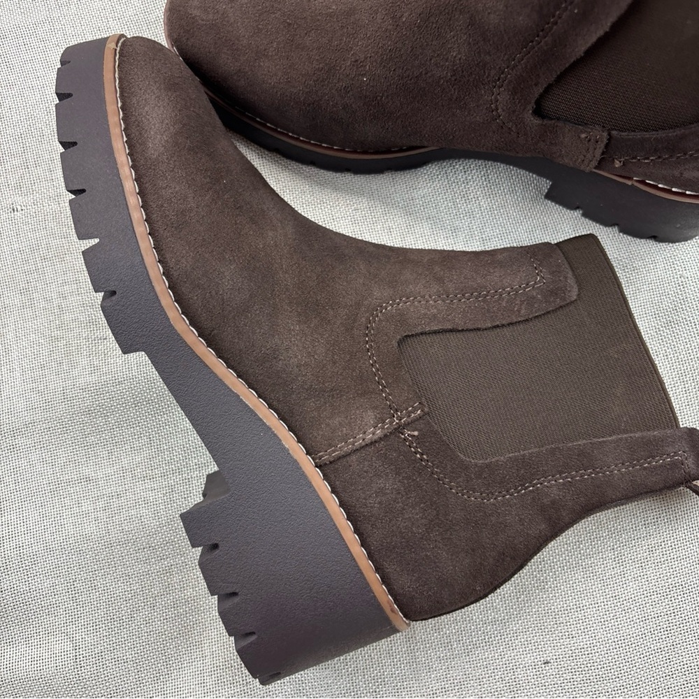 Aqua College Womens Demi Brown Chelsea Boots Shoes 9M